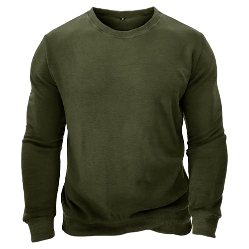 Men's Crewneck Soft Slim Fit Sweater Lightweigt Breathable Pullover Top Pullover Sweaters with Ribbing Edge