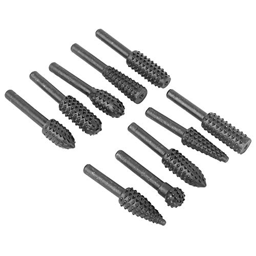 Set de 10 fresas de carburo para madera 1/4 pulg. vástago miniatura 2
