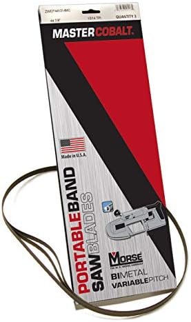 Morse Master Cobalt Bi-Metal Compact Portable Band Saw Blade 35 3/8 x 1/2 x .020 14/18 TPI 3/Box (003056 / ZWEP351418MC)
