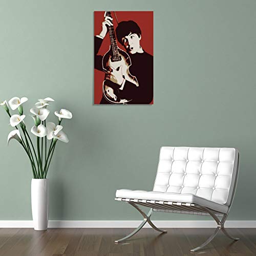 laoyinbi Paul Mc-Cartney Poster décoratif sur toile style rétro 40 x 60 cm - Les Beatles, Paul McCartney, John Lennon, RIngo Starr, George Harrison laoyinbi Paul Mc-Cartney Poster décoratif sur toile style rétro 40 x 60 cm – Image 6