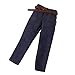 2 Pieces 1/6 Scale Jeans Pants (with Belt) Fit for Toy 12 inch Action Figure Body Clothing Accessories