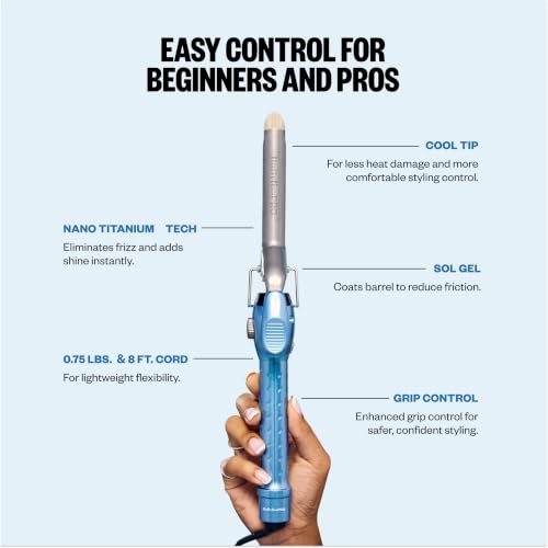 BaBylissPRO Nano Titanium Spring Curling Iron, view 5