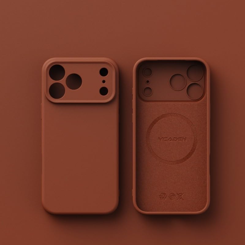 Coque iPhone 17 Air silicone solide magnétique bronze antichoc