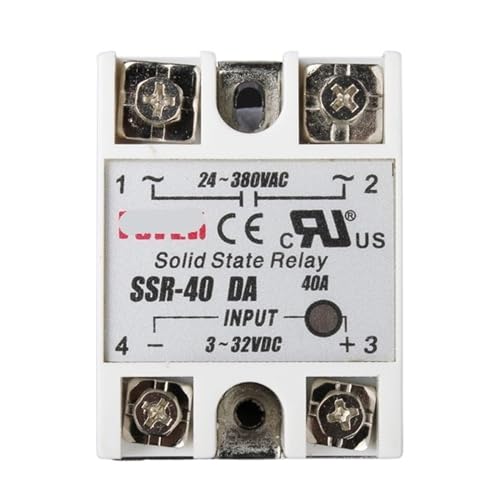 Relais à semi-conducteurs monophasé SSR-40DA pour commande de chauffage 40A