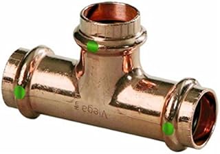 VIEGA 77377 Propress Zero Lead Copper Tee with 1/2" Press x Press (2-Pack)