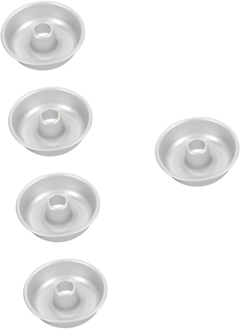 GLEAVI 5pcs Doughnut Maker Mold Non-stick Baking Pan for Desserts for Home Baking and Cake Shops Even Heat Distribution for Results