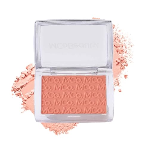 MCoBeauty Glow Up pH Powder Blush - Peach - Color Activated Soft Matte Blusher for Cheeks - Blendable, Buildable & Long Wearing Face Makeup - Natural Finish - Vegan & Cruelty Free