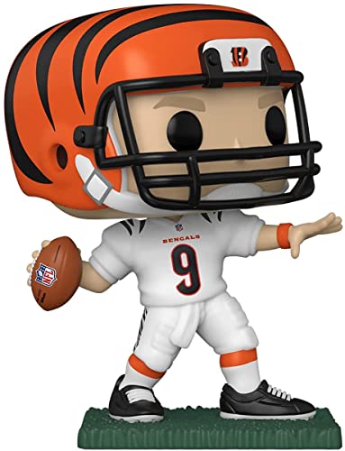 POP NFL: Bengals - Joe Burrow (Away Uniform), Multicolor, 3.75 inches