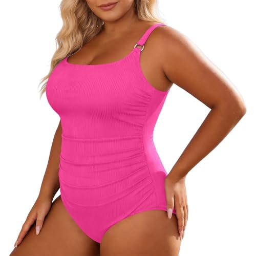 Tankini grande taille maillot de bain côtelé décontracté pour plage et piscine