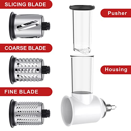 Slicer Shredder Attachment For Kitchenaid Stand Mixer, Kitchen Aid Cheese Grater Attachment For Kitchen Aid Stand Mixer Include Vegetable Slicer, Salad Maker, Cheese Grater By Cofun #TOP1