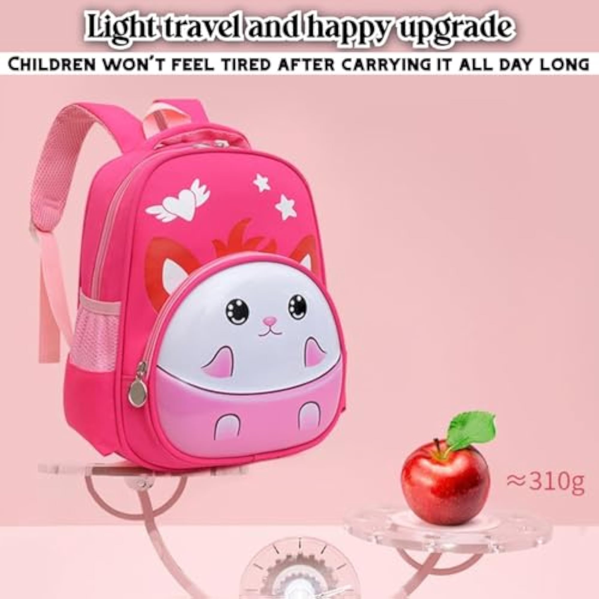 Cute Kids Colourful Cartoon Styled Lightweight Hard Eggshell School Bag