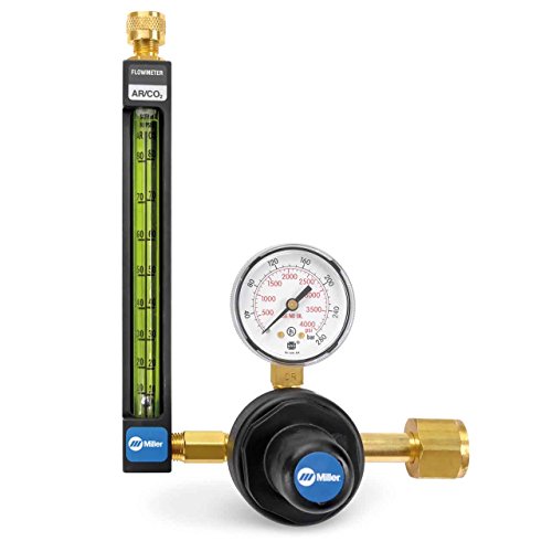 Miller Electric Flowmeter Regulator,Brass,3-1/2 in. L