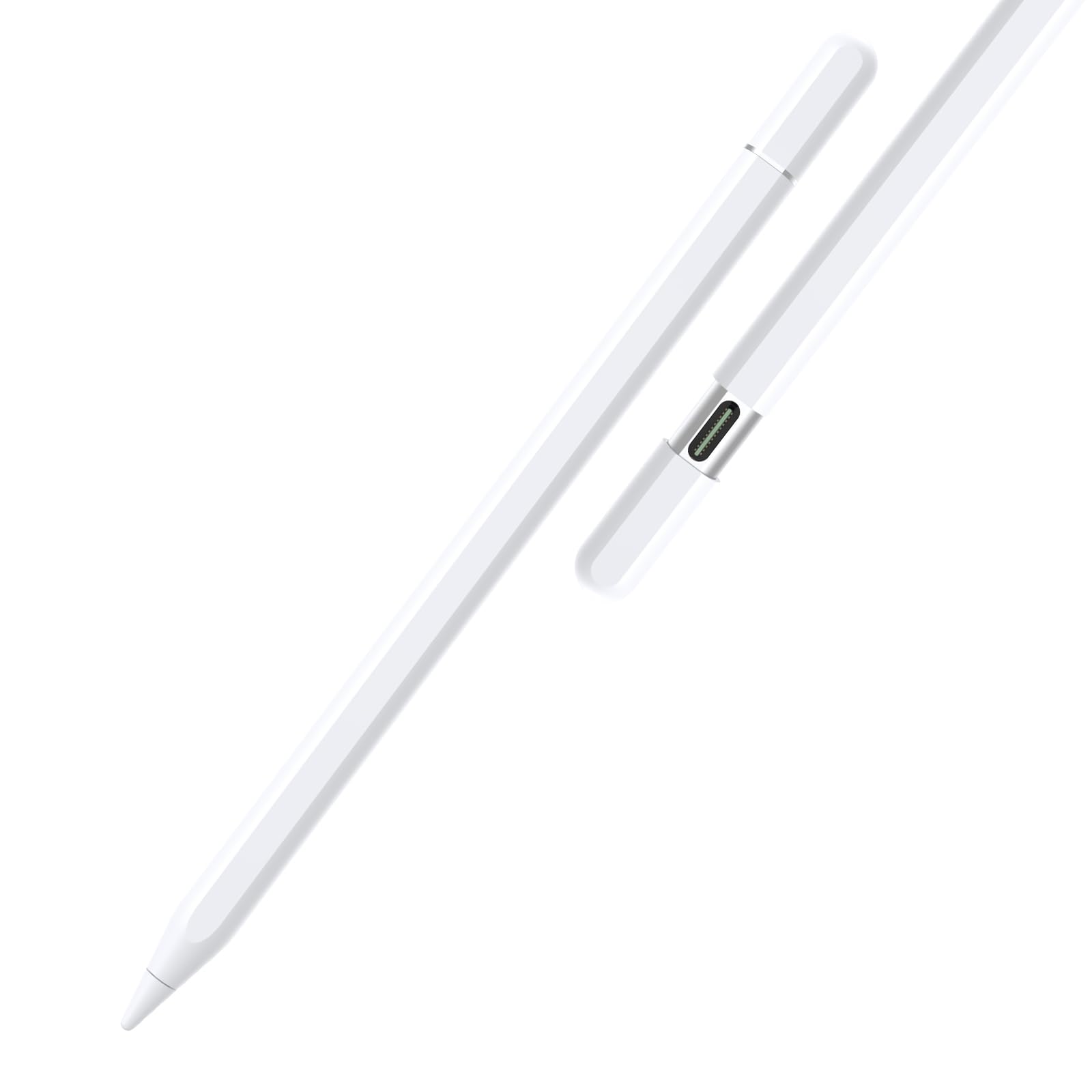 Bolvunes Rysik do iPada Pencil (USB C), rysik z magnetycznym bezprzewodowym ładowaniem i funkcją szybkiego ładowania USB-C Stylus Pencil do Mini 7/6/5, Air 5/4/3, Pro, iPad 10/9/8/7/6 Gen