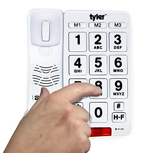 Teléfono de botón grande con cable y altavoz Tyler miniatura 4