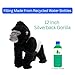 The Petting Zoo Silverback Gorilla Stuffed Animal Plushie, Gifts for Kids, Earth Keeperz Wildlife Animals, Zoologee Black Silverback Gorilla Plush Toy, 12 inches