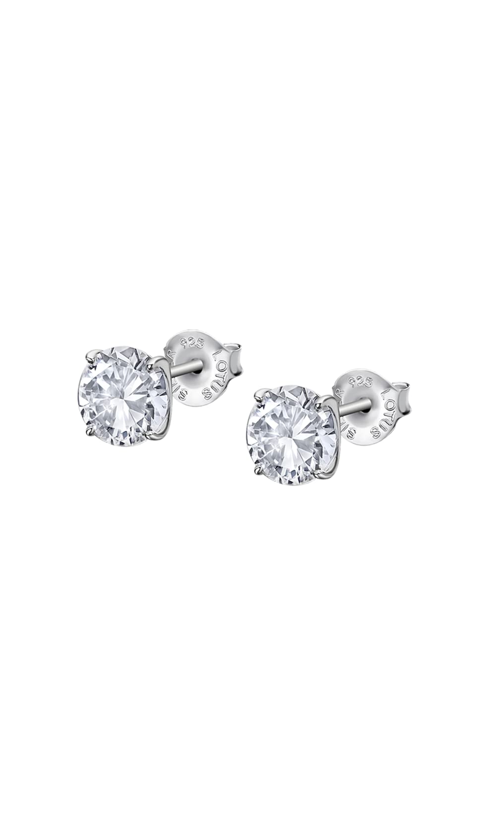 LOTUS SILVER Pendientes Mujer Plata 925 ml - Pendientes de botón
