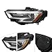 WHODNUS Front Headlights Assembly for 2017-2020 Audi A3 Xenon HID Models Only,Headlight Headlamp w/LED DRL Replacement 8V0941043G 8V0941044G (Driver Side Headlamp)