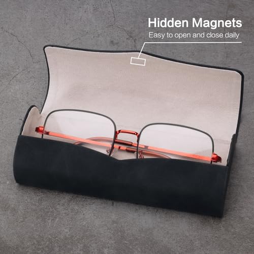Image of Vemiss Hard Shell Eyeglass Cases, Lightweight Portable Glasses Case for Women Men