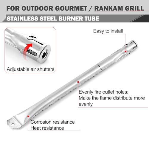 GR2205723-OG-00 Grill Replacement Parts for Outdoor Gourmet Grill Parts 6 Burner GR2205720-OG-00 FSOGBG1108 Grill Burner Replacement Heat Shields FSOGBG1107 GR2323101-OG-00 162193 Burners Heat Tents