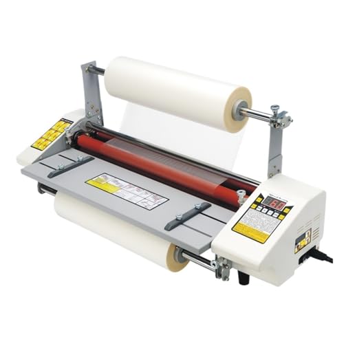 KONGMM Plastificadora Laminadora en Caliente A2 Laminadora de Cuatro Rodillos Laminadora térmica de Alta Gama con regulación de Velocidad