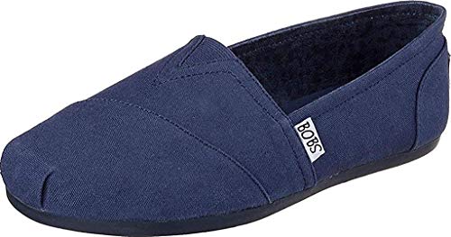 Skechers Femme Bobs Plush Peace & Love chaussure slip-on legere en toile de qualite