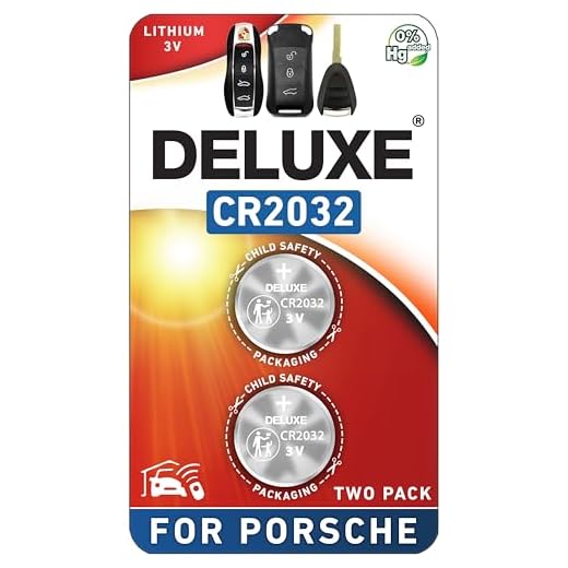 Key Fob Replacement Batteries for Porsche (Cayenne Macan 911 Panamera Boxster Taycan Cayman 718 918 S GT GTS Turbo Cabriolet Carrera Coupe Targa) Remote Fob (2-Pack) (Check Fitment Guide)