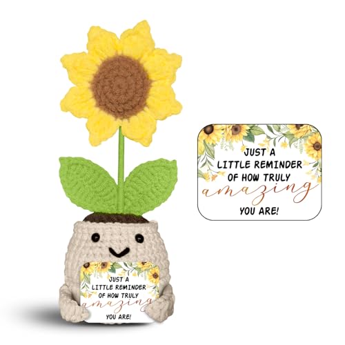 Crochet Sunflower Gift - 50% Off Inspirational Encouragement