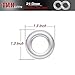 10 Pcs TMH 3/4 Inch Stainless Chrome Bezel Cover LED Clearance Markers, side marker lights, led marker lights, led side marker lights, led trailer marker lights