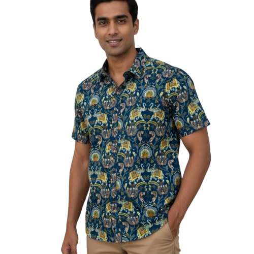 Image of Signature Heritage Printed Half Sleeve Shirt