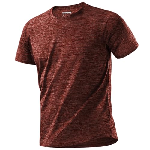 MAGCOMSEN Camisetas Manga Corta Hombre Secado Rápido Ligeras para Gimnasio Entrenamiento Running Deportiva Transpirable Fitness Ropa