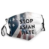 Stop Asian Hate Adjustable Dust Face Mask Unisex Adult For Women Men For Indoor Outdoor Activities.