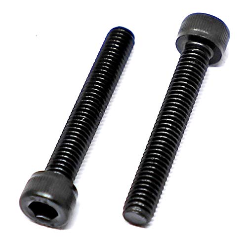 Image of iexcell 25 Pcs M6 x 40mm Thread Pitch 1 mm Alloy Steel 12.9 Grade Hex Socket Head Cap Screws Bolts Kit, Black Oxide Finish