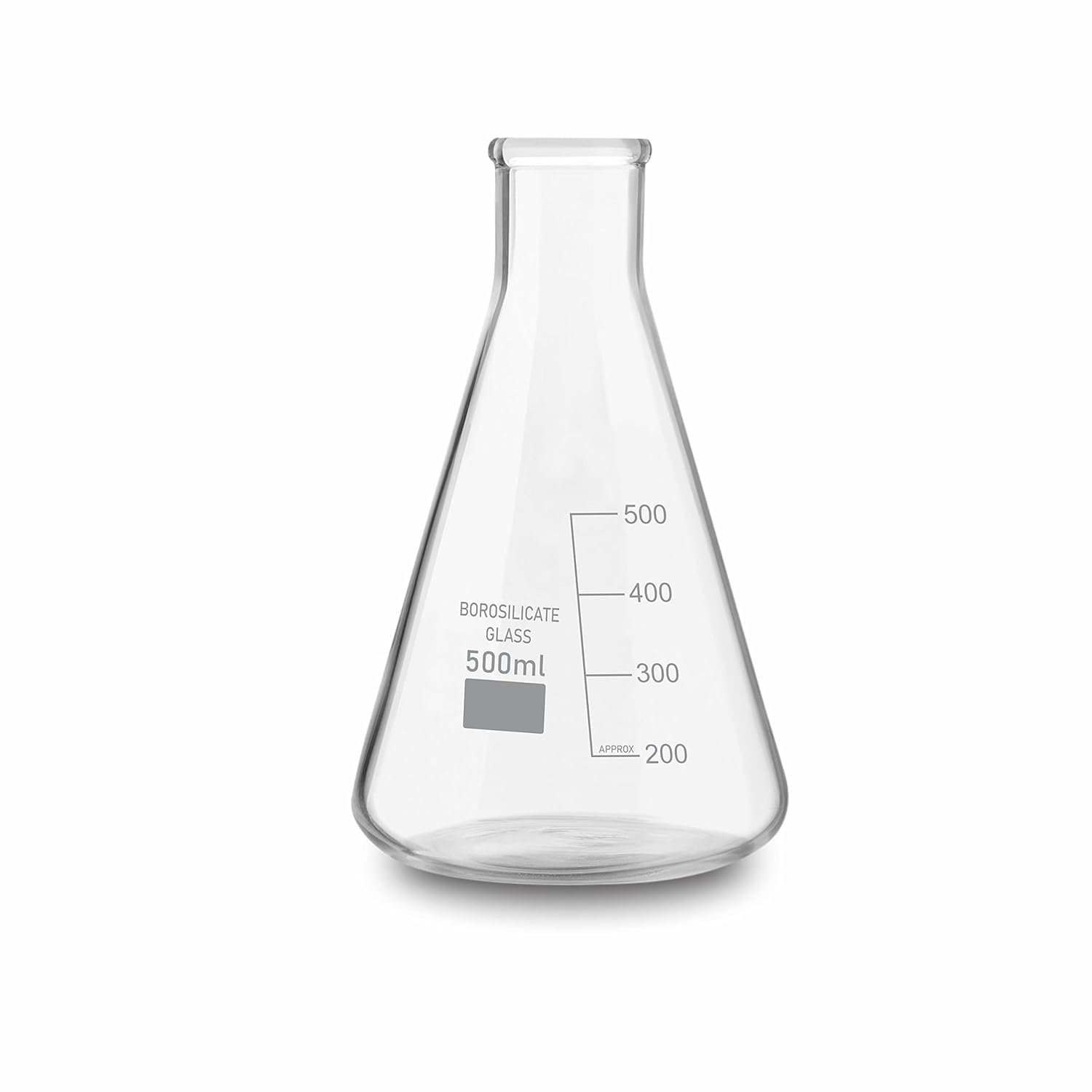 Labifie Borosilicate Glass Narrow Mouth Conical Flask 500ml Capacity-image-42