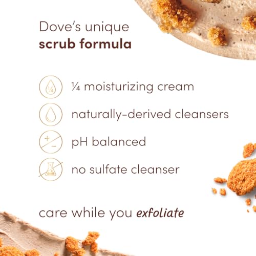 Dove KNI42 Scrub For Silky Smooth Skin Brown Sugar & Coconut Butter Body Scrub Exfoliates & Restores Skin'S Natural Nutrients thumb #2