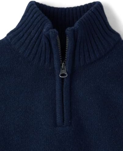 The Children's Place,Boys,Long Sleeve Quarter Zip Pullover Sweater,Tidal,X-Large — 사진 3