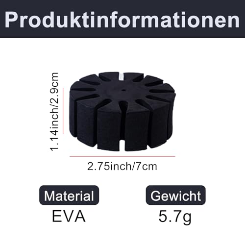 KURUGEILI 8pcs Eva Schwamm Runde Pfeil Separator Eva Schaumstoff Pfeil Separator Halter für Outdoor Jagd Schießen Zubehör