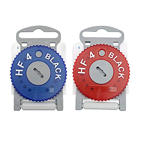HF4 Wax Guard Wheel for Hearing Aids- Hearing Aid Wax Filters Earwax Traps (Red&Blue)