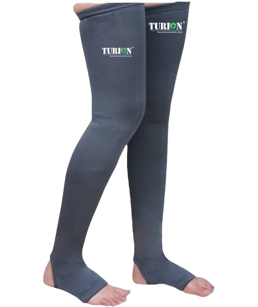 Medical Compression Stockings | Thigh to Ankle Graduated Support | Varicose Vein Relief | Circulation & Leg Support | Unisex | Skin Color | Comfortable & Breathable Fit-image-41