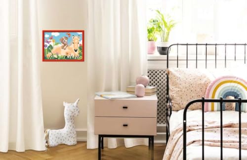 Ravensburger CreArt Malen nach Zahlen Kinder Fohlen und Welpe - vue 4