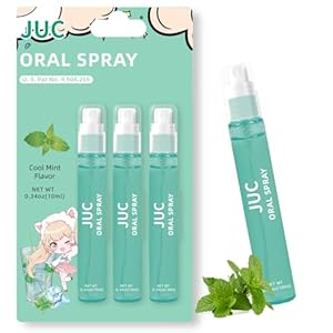 3 Count Mint Breath Spray Mouth Spray Breath Freshener Oral Care for All Ages 0.33OZ (10ML) Cool Mint Flavor