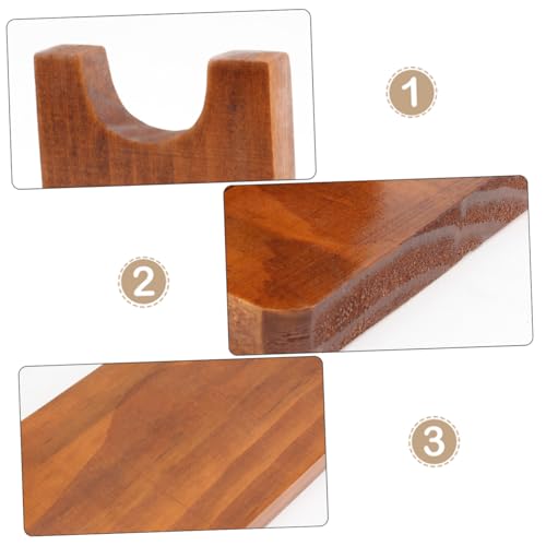 Soporte para botellas de vino rojo madera sólido 1pc miniatura 4