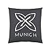 Munich Funda de cojín Grafito 50x50 cm