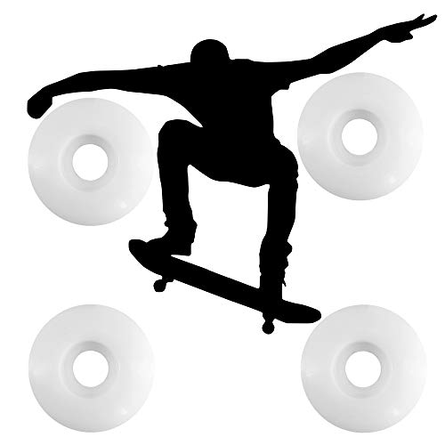 MATOP Ruedas para monopatín (53 mm, 99 A, 4 unidades), color blanco Cover