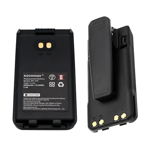 Replacement Battery for Icom BP-280 BP-279 IC-F1000 IC-F1000S IC-F2000 IC-V88 BC1000 F1000 2250mAh