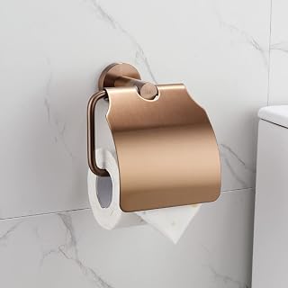 Toalleros Toallero de oro rosa cepillado nórdico, toallero de papel colgante for baño, toallero for cepillo de baño, juego de accesorios for baño Toalleros de barra para baño ( Color : Tissue Rack Wit