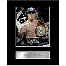 Canelo Alvarez Signed Mounted Photo Display Boxing Champion Autographed Gift Picture Print