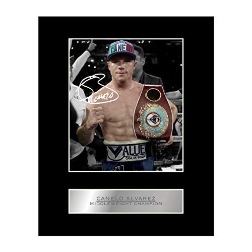 Canelo Alvarez Signed Mounted Photo Display Boxing Champion Autographed Gift Picture Print