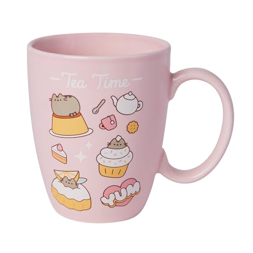 Enesco Pusheen the Cat Tea Time Mug 12oz Pink