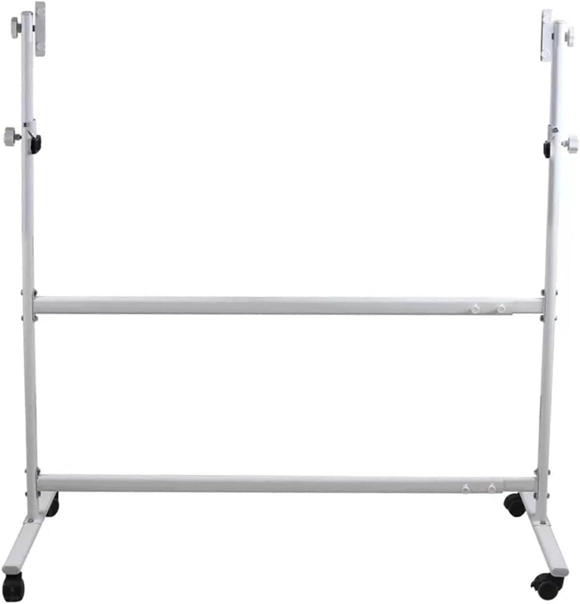 ASerZenith Rolling Metal Stand For 90X120Cm Whiteboard, Mobile Adjustable Dry Erase Board Easel With 360° Rotation For Office, Home, Classroom, Stand Only