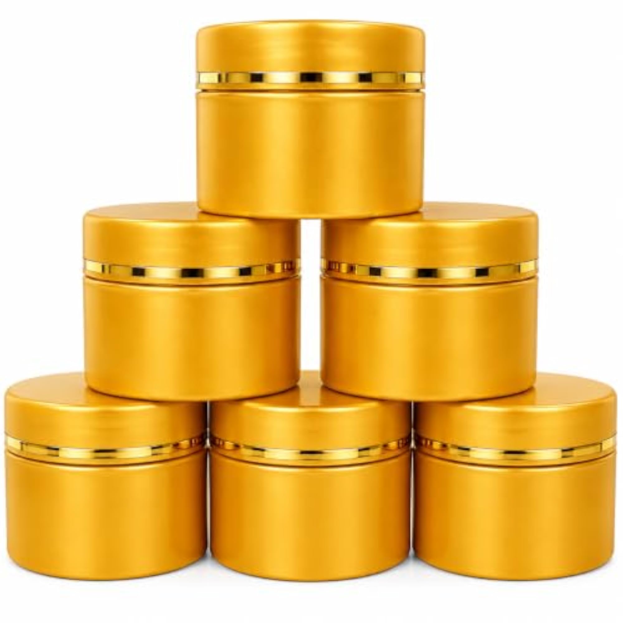 15g Gold Colour Round Empty Plastic Cosmetic Cream Containers